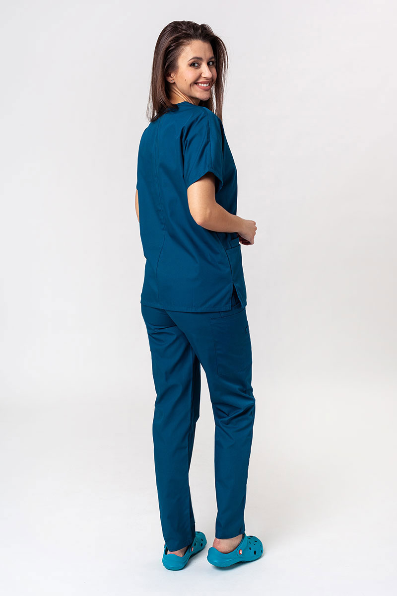 Komplet medyczny damski Cherokee Originals (bluza V-neck, spodnie N.Rise) karaibski błękit-1