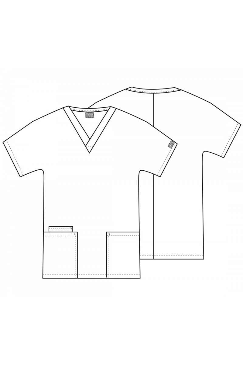Komplet medyczny damski Cherokee Originals (bluza V-neck, spodnie N.Rise) biały-11