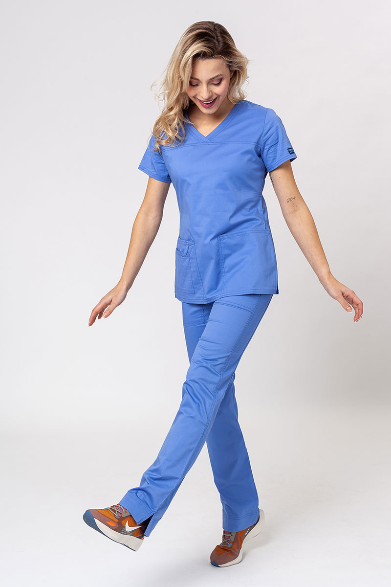 Spodnie medyczne damskie Cherokee Core Stretch Mid Rise klasyczny błękit-4