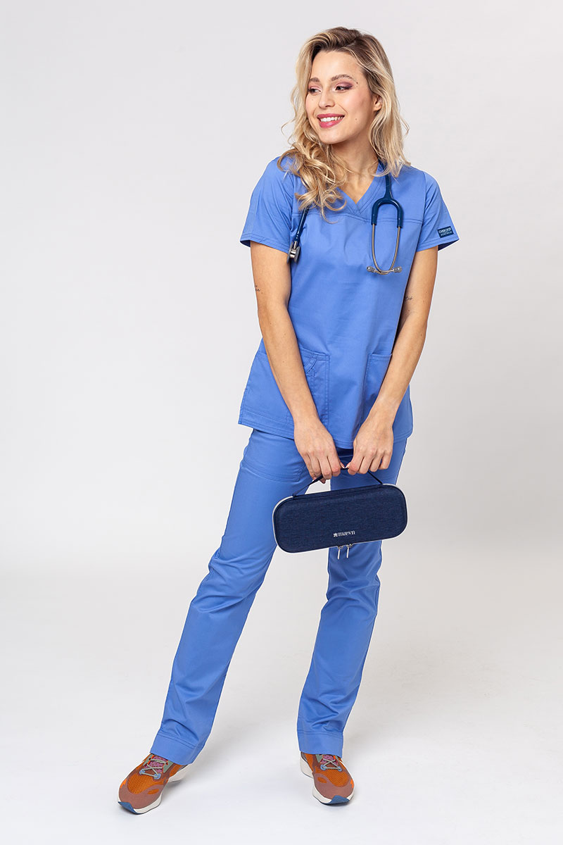 Spodnie medyczne damskie Cherokee Core Stretch Mid Rise klasyczny błękit-6