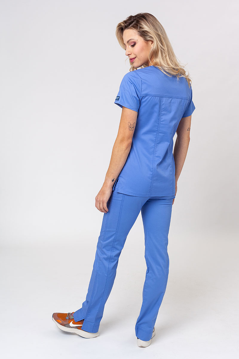 Komplet medyczny damski Cherokee Core Stretch (bluza Core, spodnie Mid Rise) klasyczny błękit-1