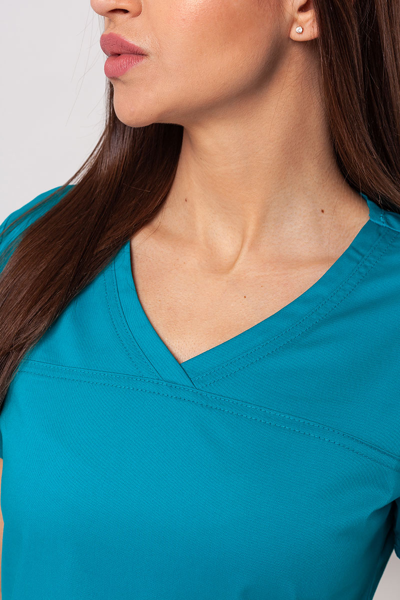 Komplet medyczny damski Cherokee Core Stretch (bluza Core, spodnie Mid Rise) morski błękit-5