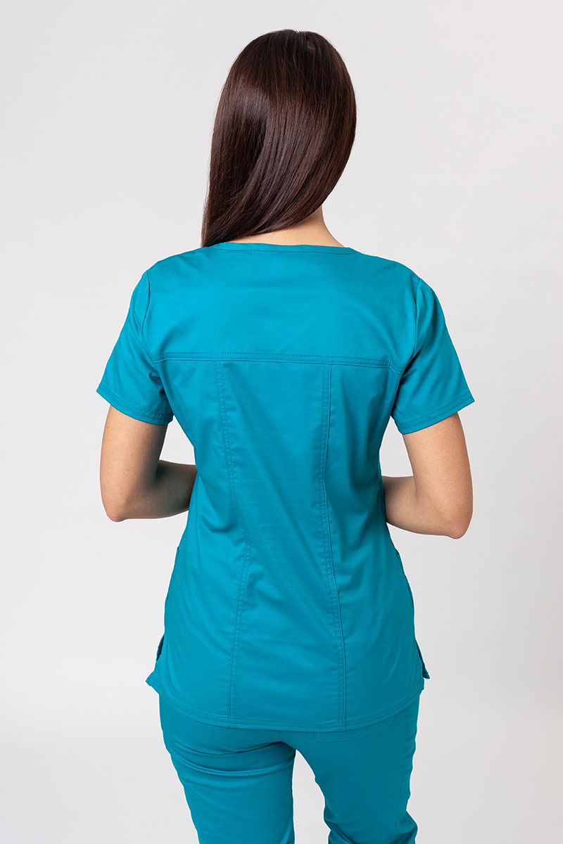 Komplet medyczny damski Cherokee Core Stretch (bluza Core, spodnie Mid Rise) morski błękit-3