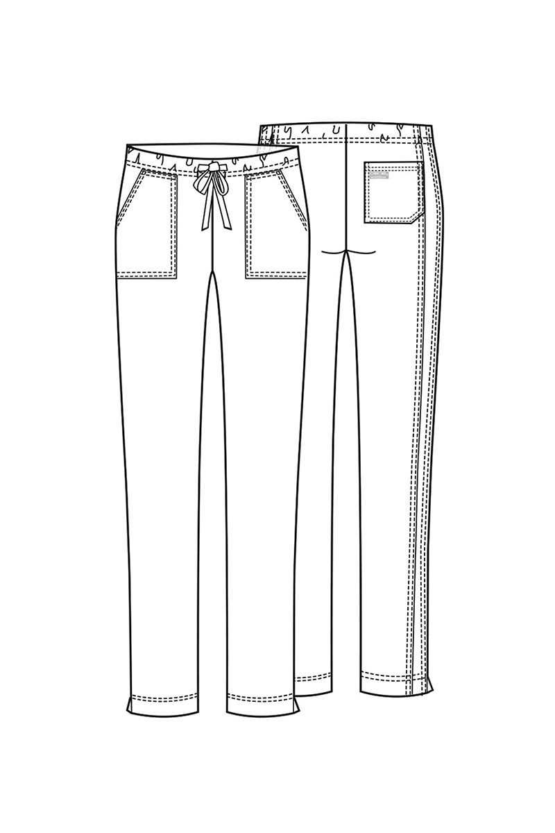 Komplet medyczny damski Cherokee Core Stretch (bluza Core, spodnie Mid Rise) karaibski błękit-15