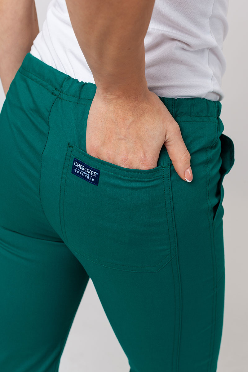 Komplet medyczny damski Cherokee Core Stretch (bluza Core, spodnie Mid Rise) zielony-12