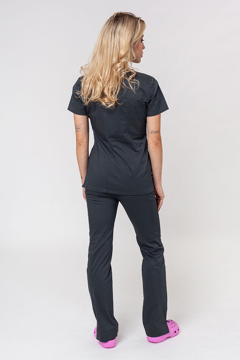 Spodnie medyczne damskie Cherokee Core Stretch Mid Rise szare-7