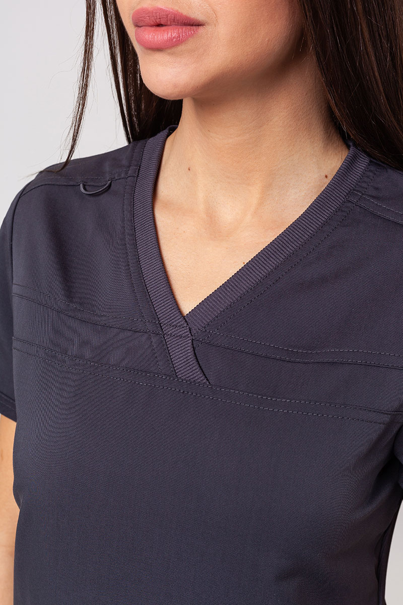Komplet medyczny damski Dickies Balance (bluza V-neck, spodnie Mid Rise) szary-4