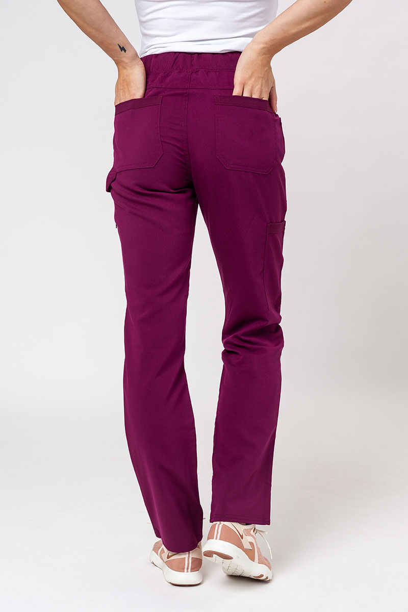 Komplet medyczny damski Dickies Balance (bluza V-neck, spodnie Mid Rise) wiśniowy-8