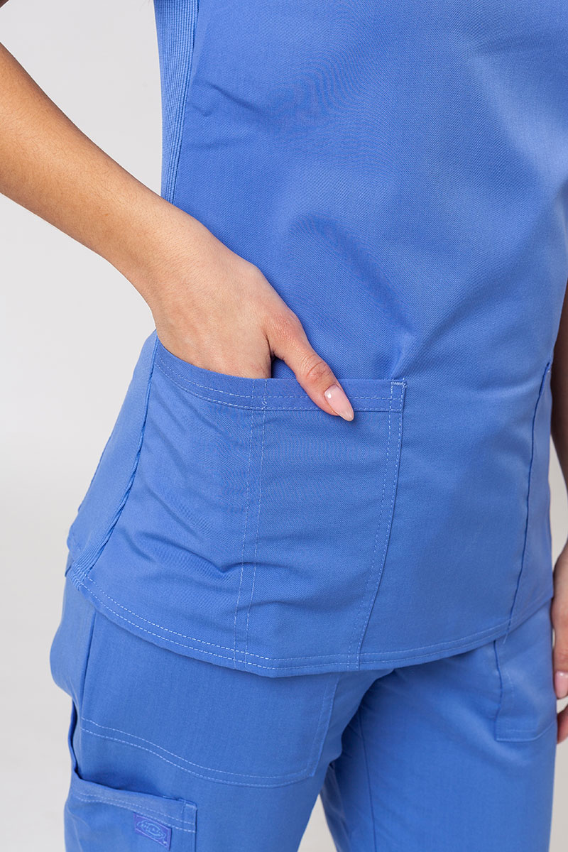 Komplet medyczny damski Dickies Balance (bluza V-neck, spodnie Mid Rise) klasyczny błękit-6