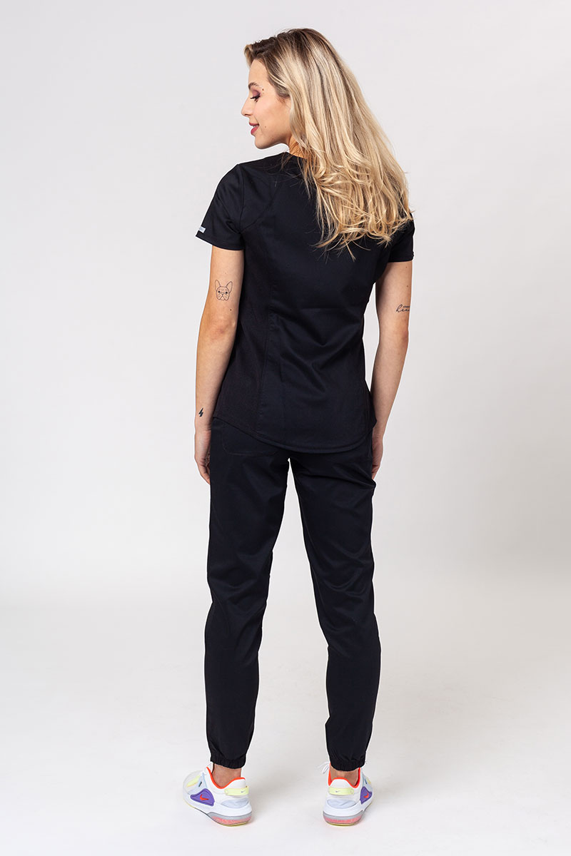 Komplet medyczny damski Cherokee Revolution (bluza Active, spodnie Jogger) czarny-1