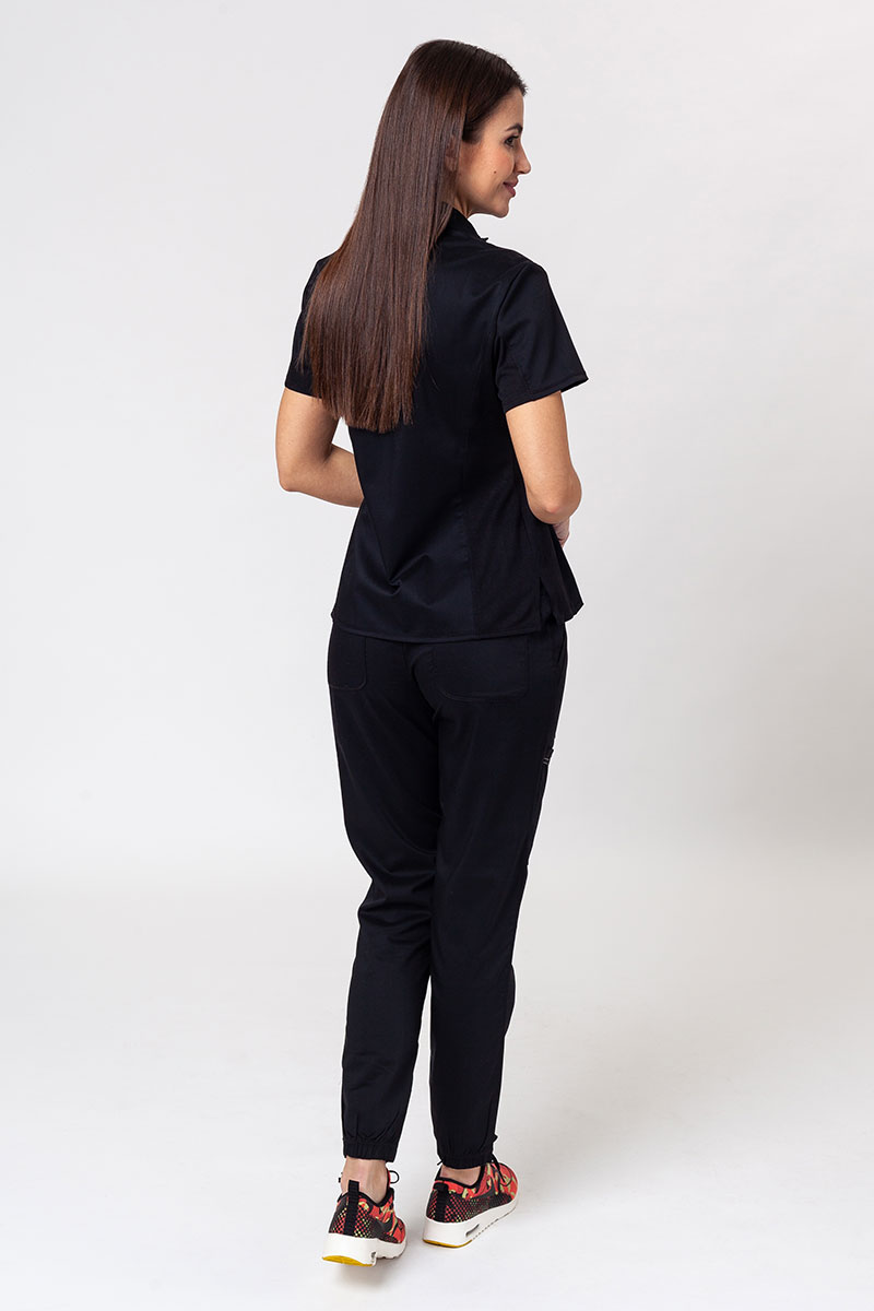 Komplet medyczny damski Cherokee Revolution (bluza Polo, spodnie Jogger) czarny-1