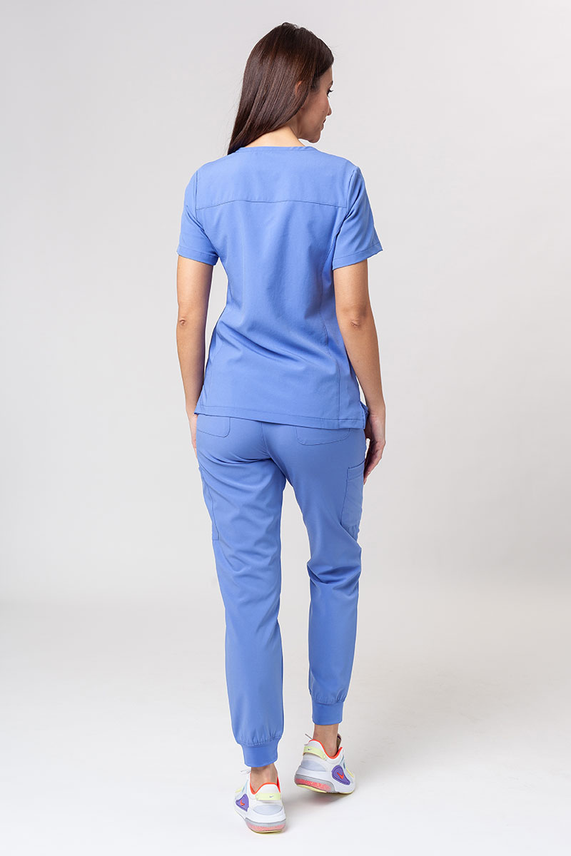 Bluza medyczna damska Maevn Momentum Asymetric klasyczny błękit-6