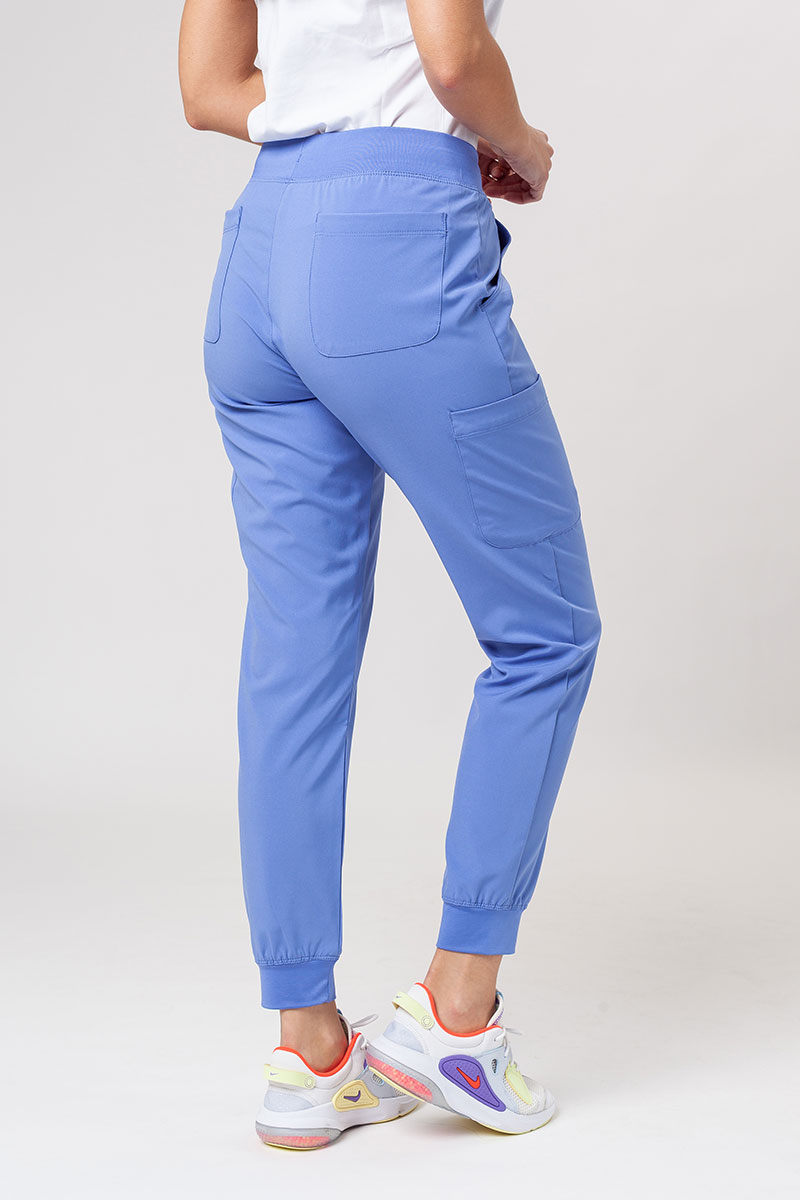 Komplet medyczny damski Maevn Momentum (bluza Asymetric, spodnie Jogger) klasyczny błękit-8