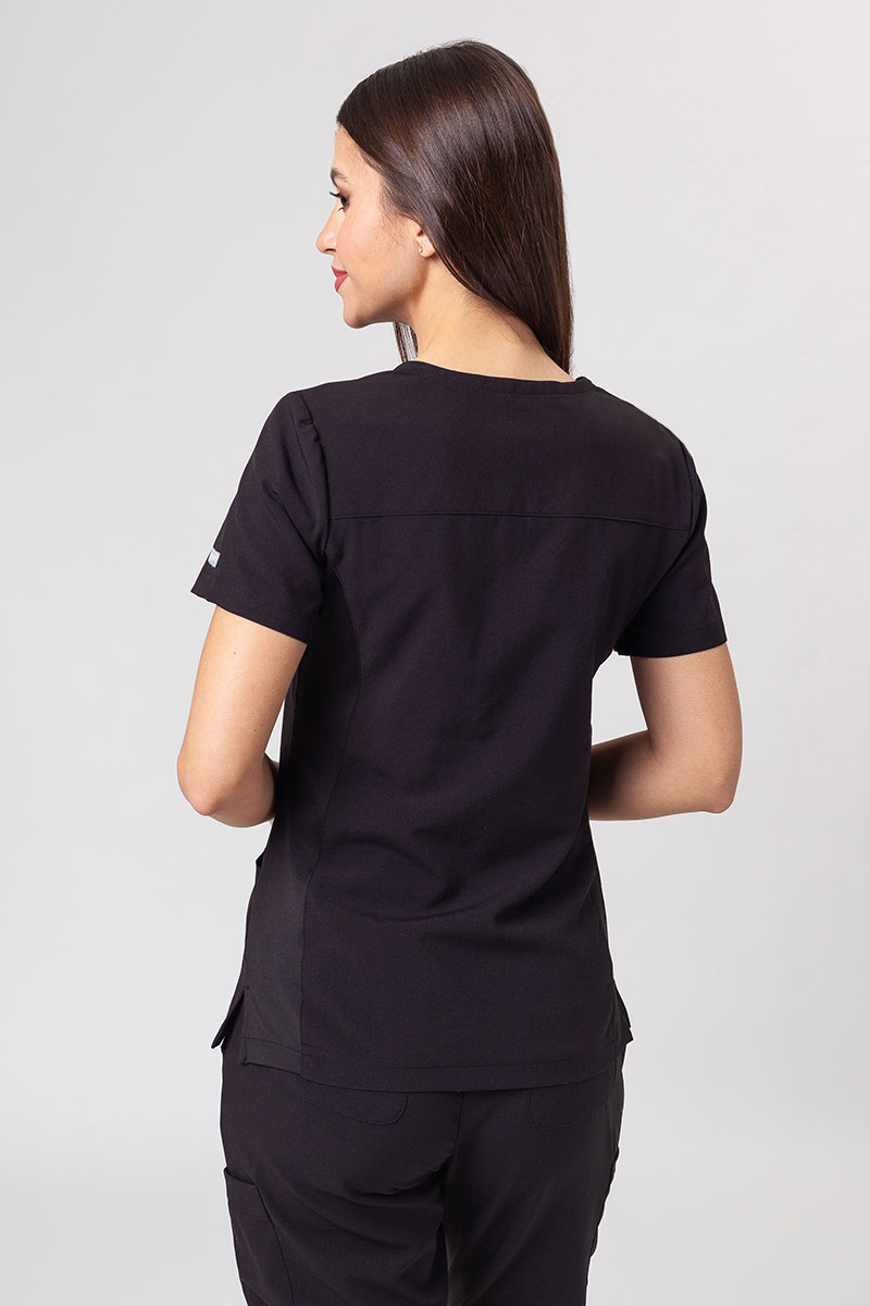 Komplet medyczny damski Maevn Momentum (bluza Asymetric, spodnie Jogger) czarny-3