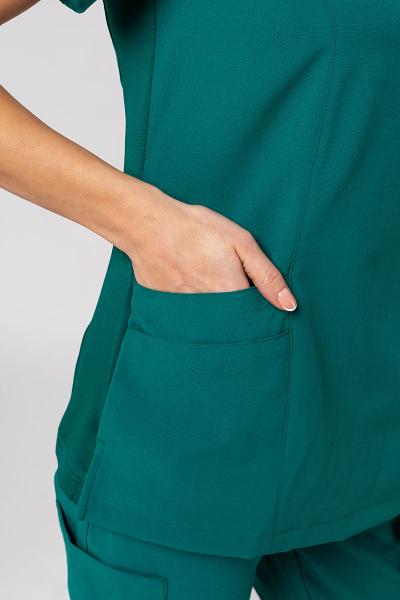 Komplet medyczny damski Maevn Momentum (bluza Asymetric, spodnie Jogger) zielony-9