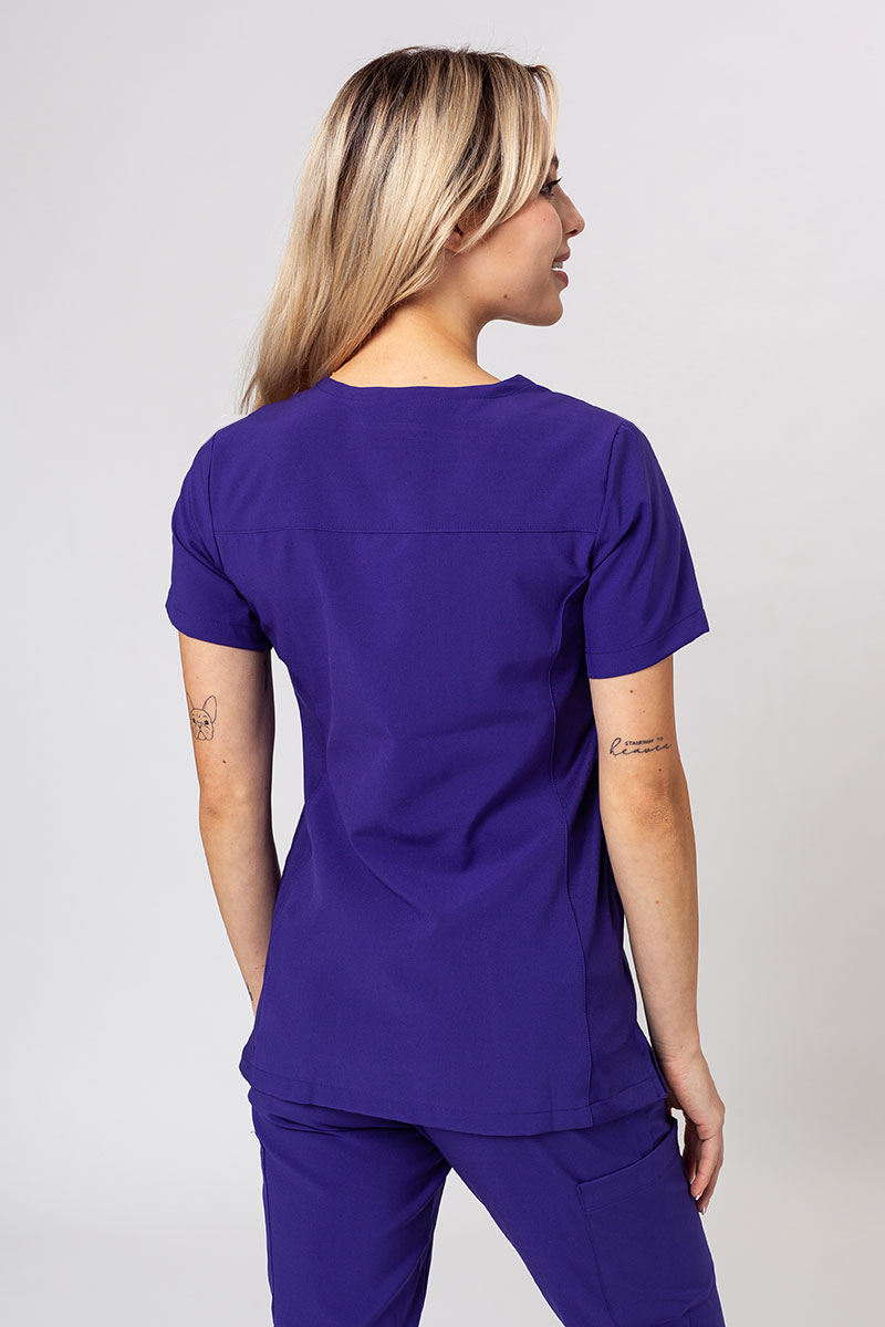 Komplet medyczny damski Maevn Momentum (bluza Asymetric, spodnie Jogger) fioletowy-5