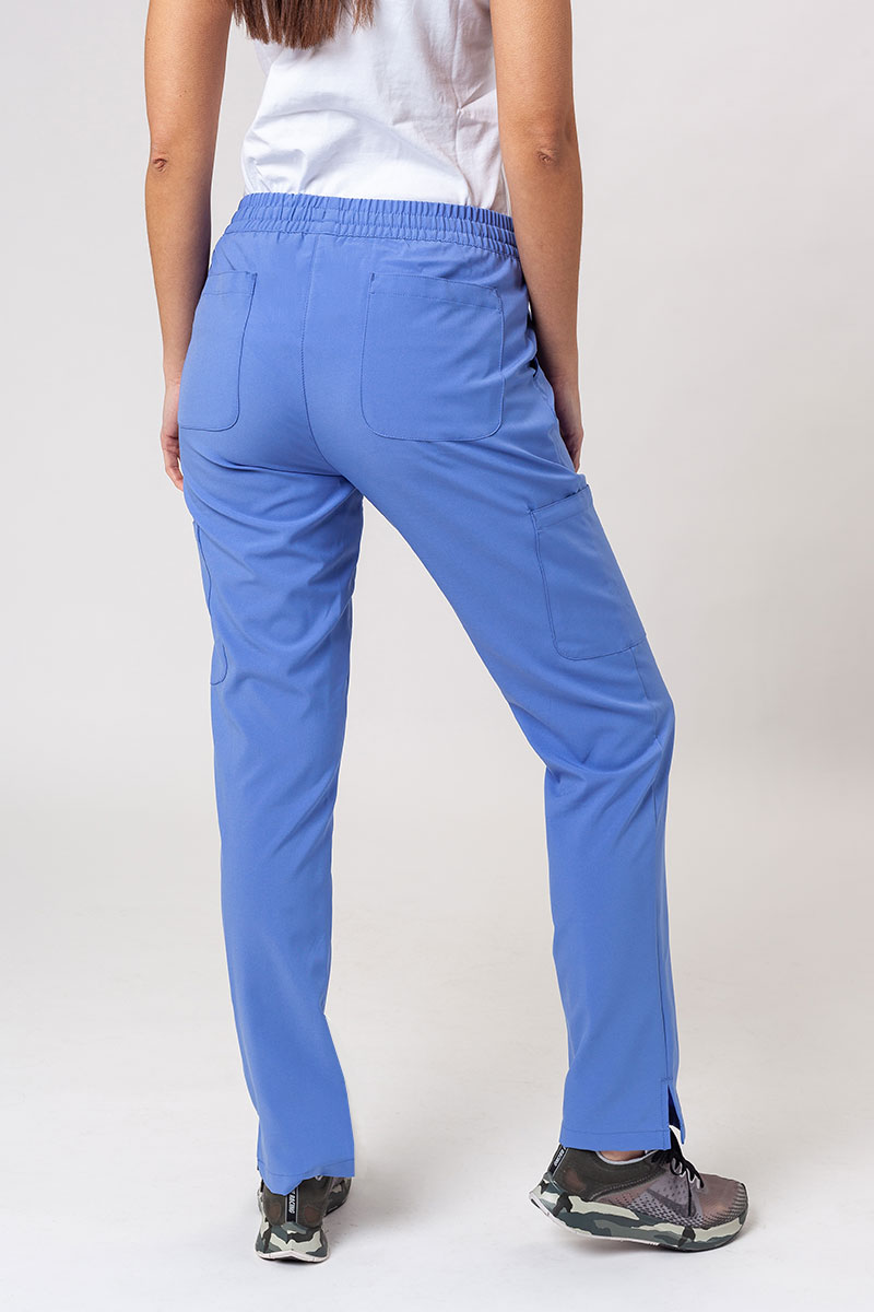 Komplet medyczny damski Maevn Momentum (bluza Double V-neck, spodnie 6-pocket) klasyczny błękit-9