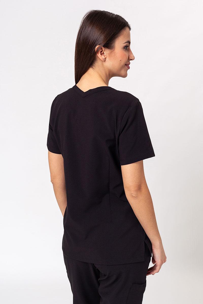 Komplet medyczny damski Maevn Momentum (bluza Double V-neck, spodnie 6-pocket) czarny-8