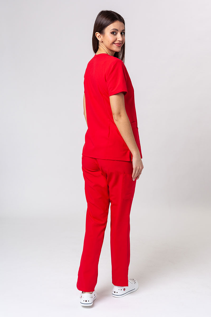 Spodnie medyczne damskie Maevn Momentum 6-pocket czerwone-5