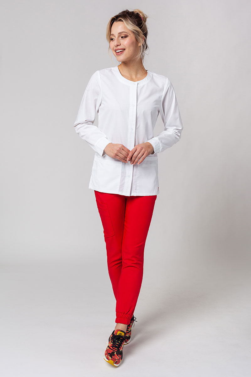 Bluza medyczna damska Maevn Red Panda Warm-up biała-1