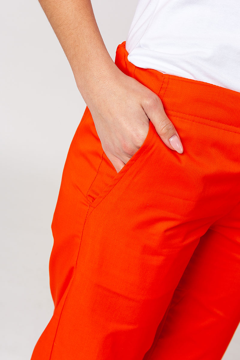 Komplet medyczny damski Sunrise Uniforms Basic Classic (bluza Light, spodnie Regular) pomarańczowy-10