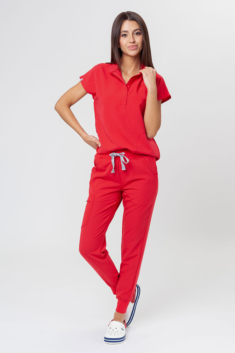 Spodnie medyczne damskie Uniforms World 518GTK™ Avant Phillip czerwone-8