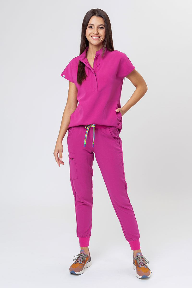 Spodnie medyczne damskie Uniforms World 518GTK™ Avant Phillip On-Shift malinowe-7