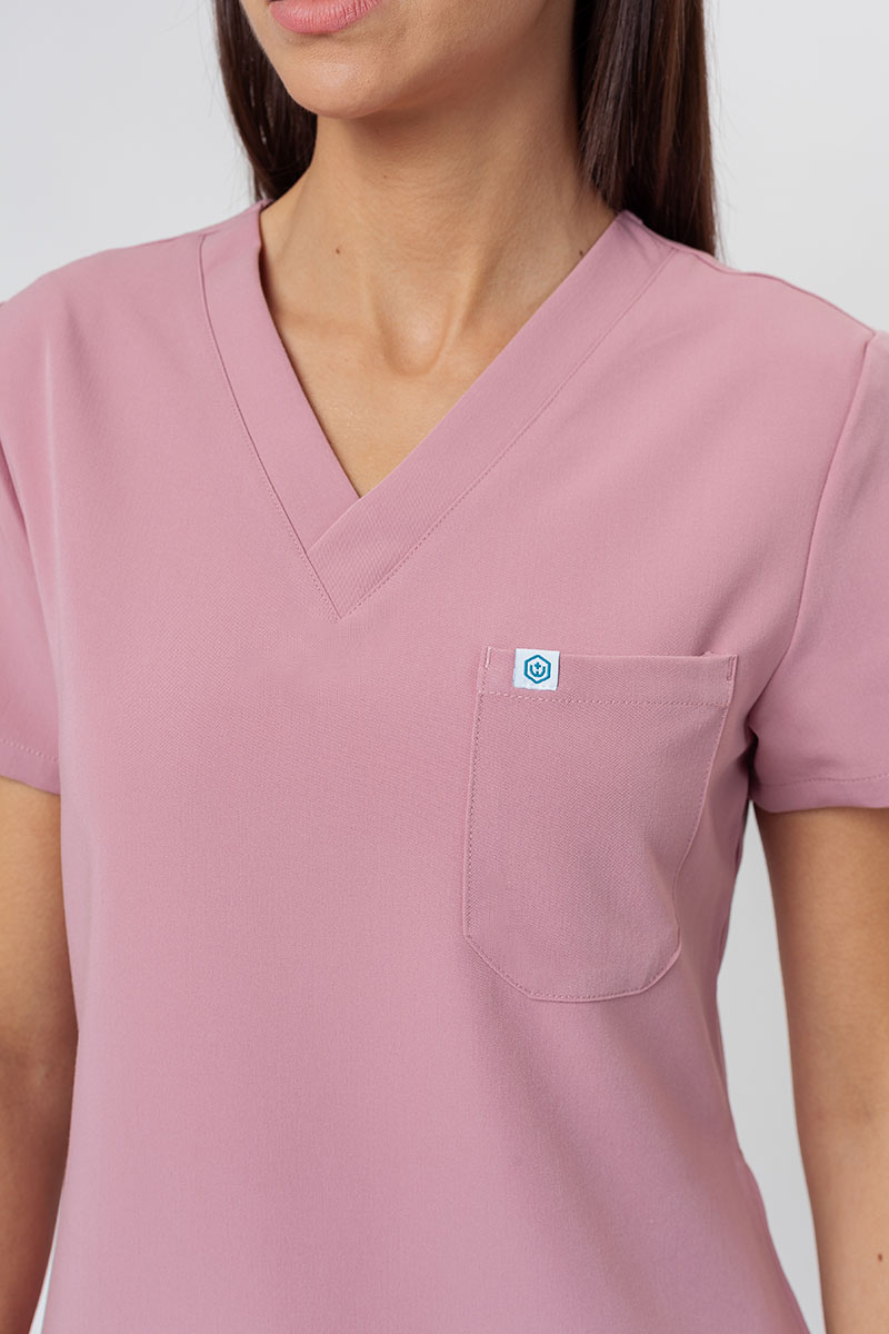 Bluza medyczna damska Uniforms World 518GTK™ Phillip pastelowy róż-2