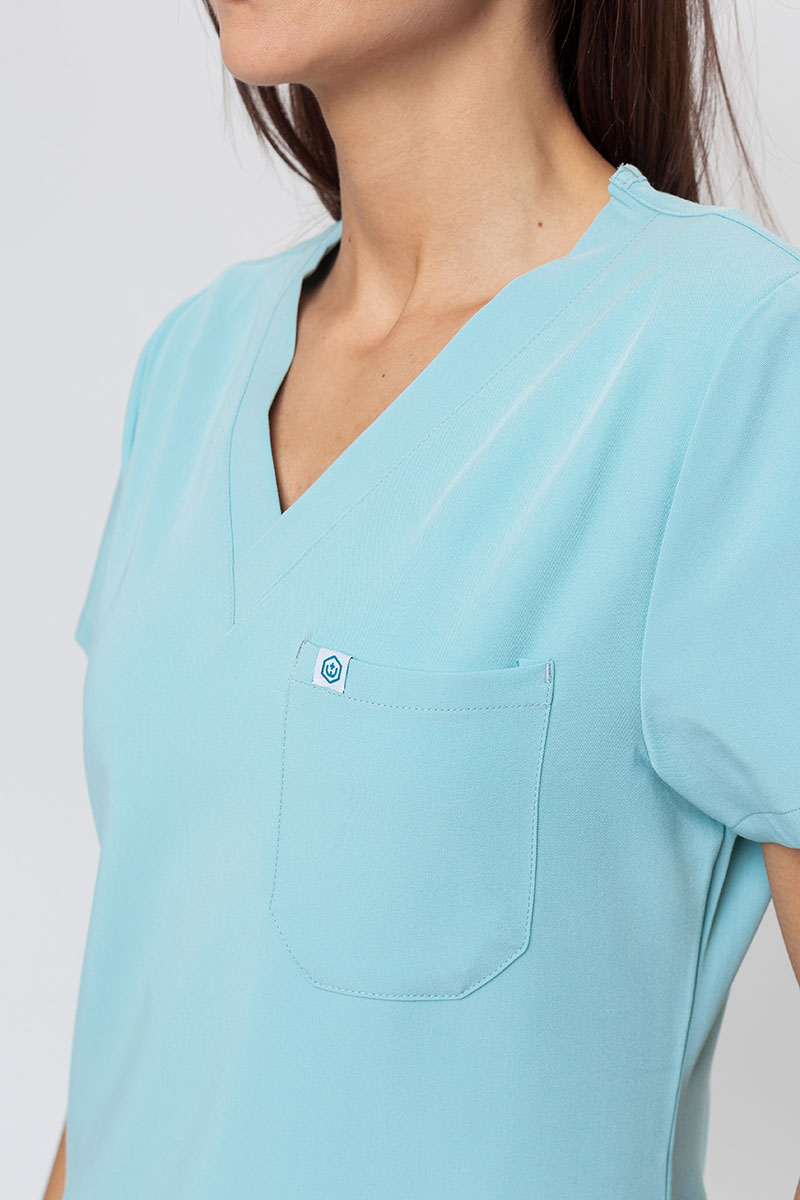 Bluza medyczna damska Uniforms World 518GTK™ Phillip aqua-2