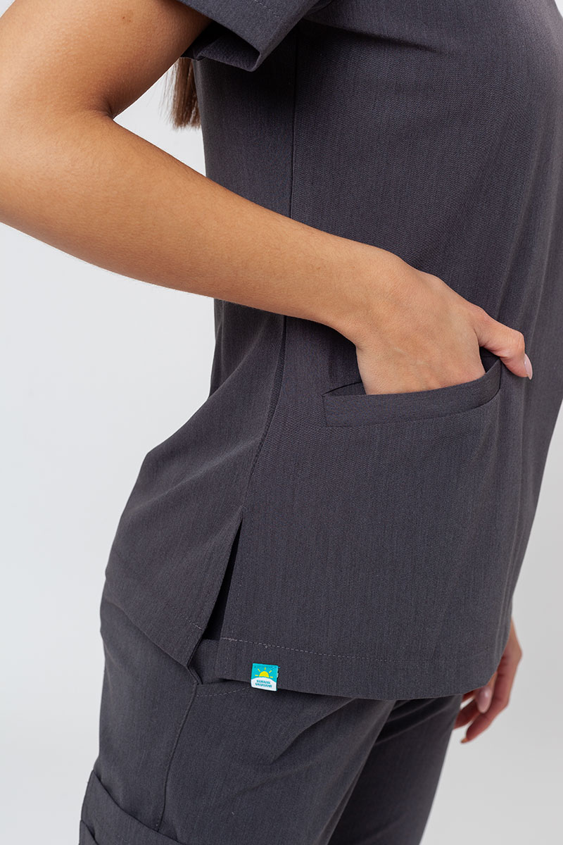 Komplet medyczny Sunrise Uniforms Premium (bluza Joy, spodnie Chill) szary melanż-5