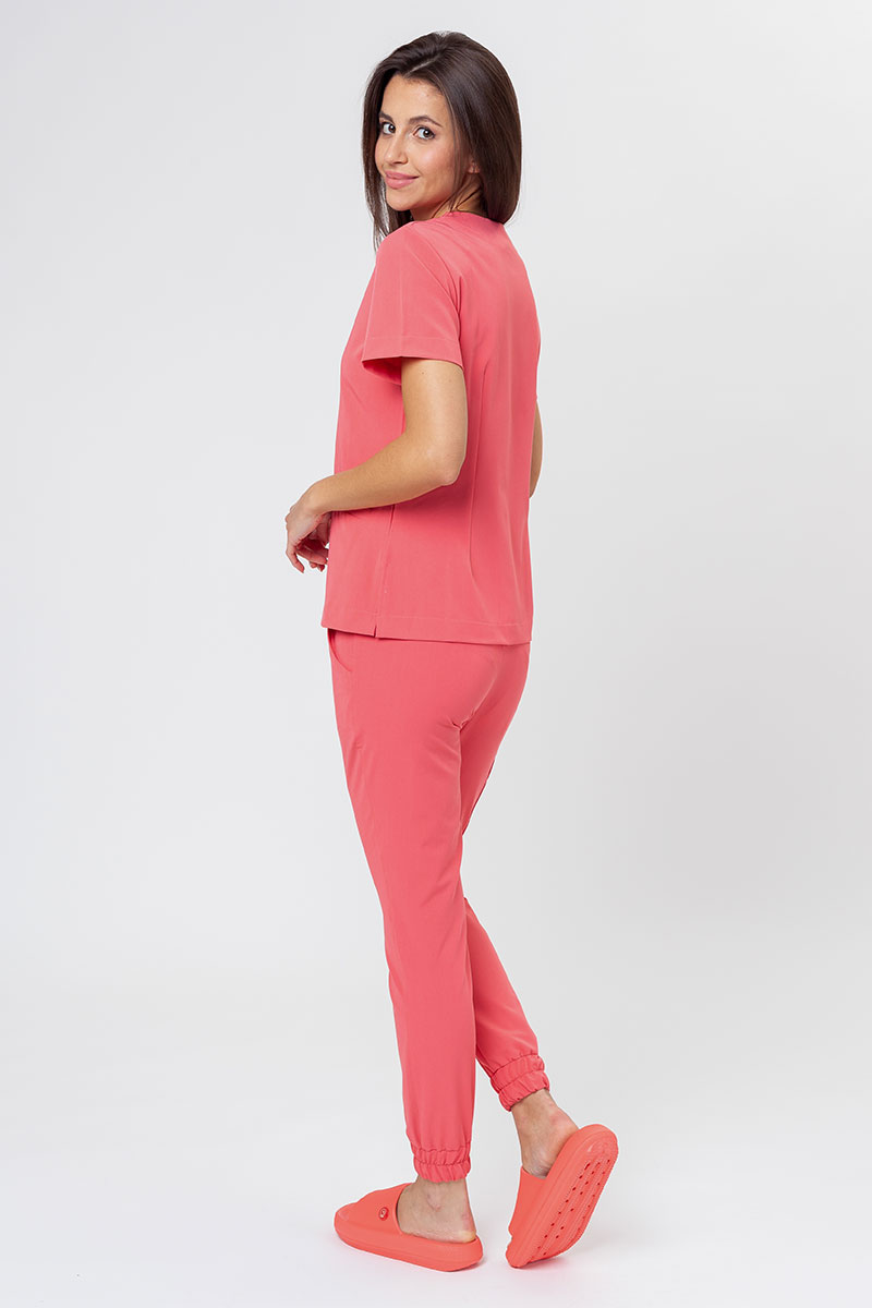 Bluza medyczna damska Sunrise Uniforms Premium Joy koralowa-6