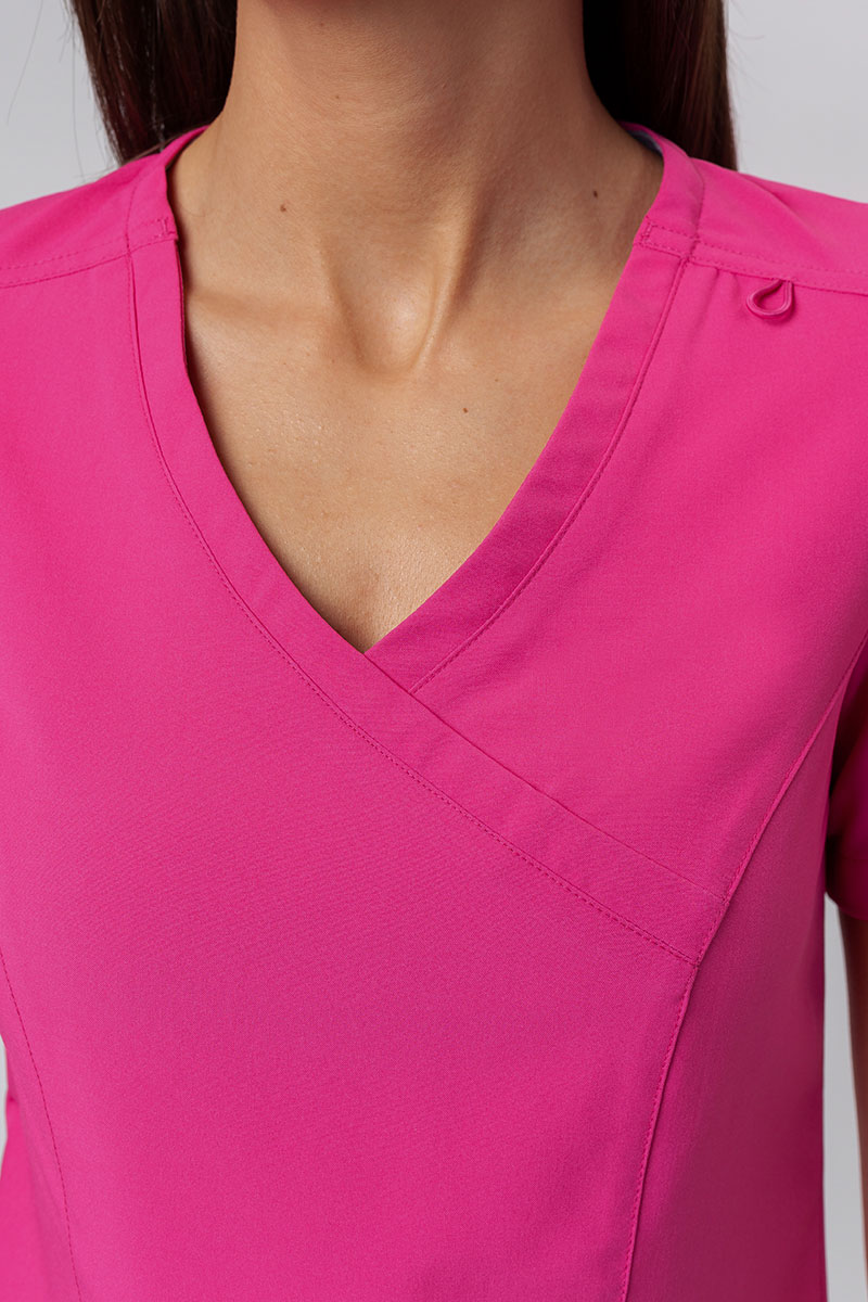 Komplet medyczny damski Maevn Momentum (bluza Asymetric, spodnie Jogger) różowy-5