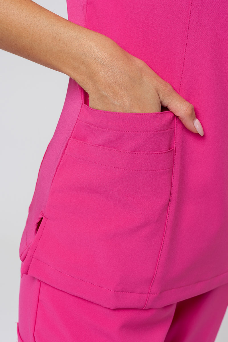 Komplet medyczny damski Maevn Momentum (bluza Asymetric, spodnie Jogger) różowy-8