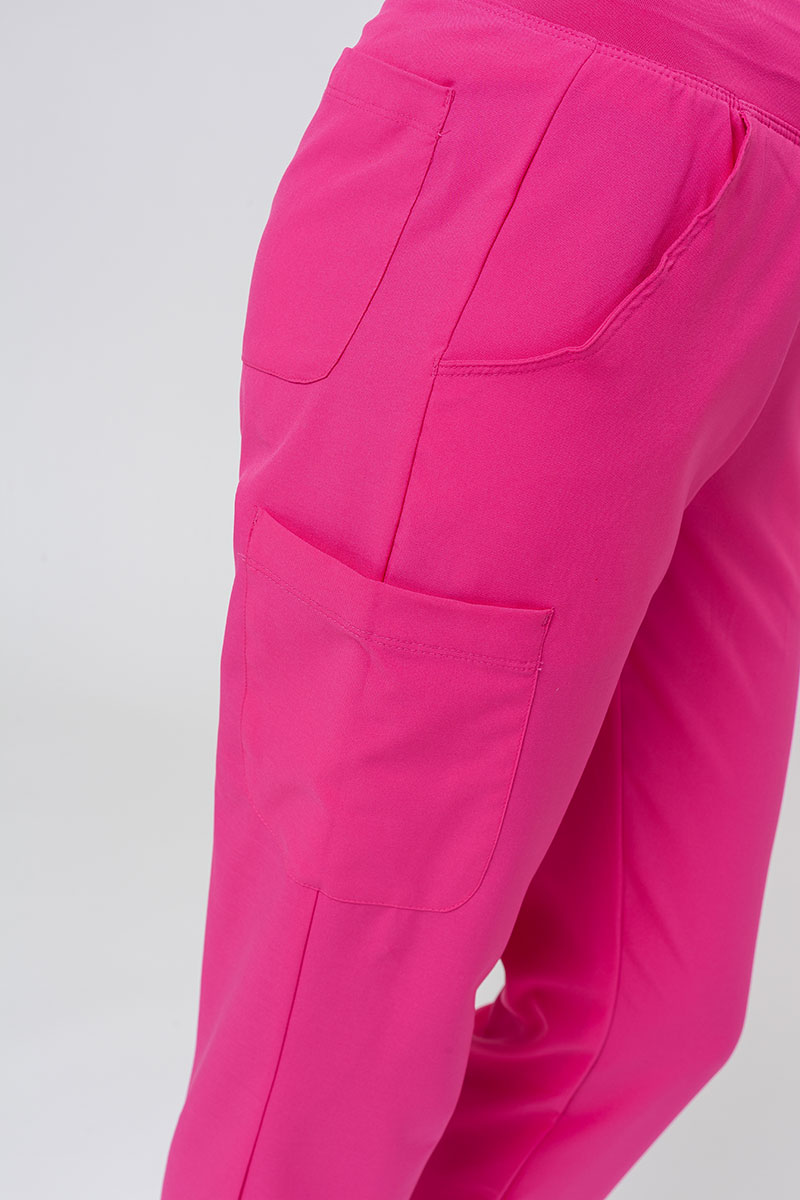 Komplet medyczny damski Maevn Momentum (bluza Asymetric, spodnie Jogger) różowy-13