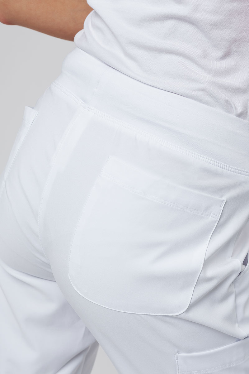 Komplet medyczny damski Maevn Momentum (bluza Asymetric, spodnie Jogger) biały-13