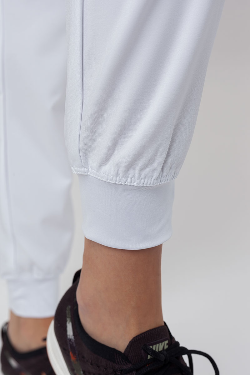 Komplet medyczny damski Maevn Momentum (bluza Asymetric, spodnie Jogger) biały-14