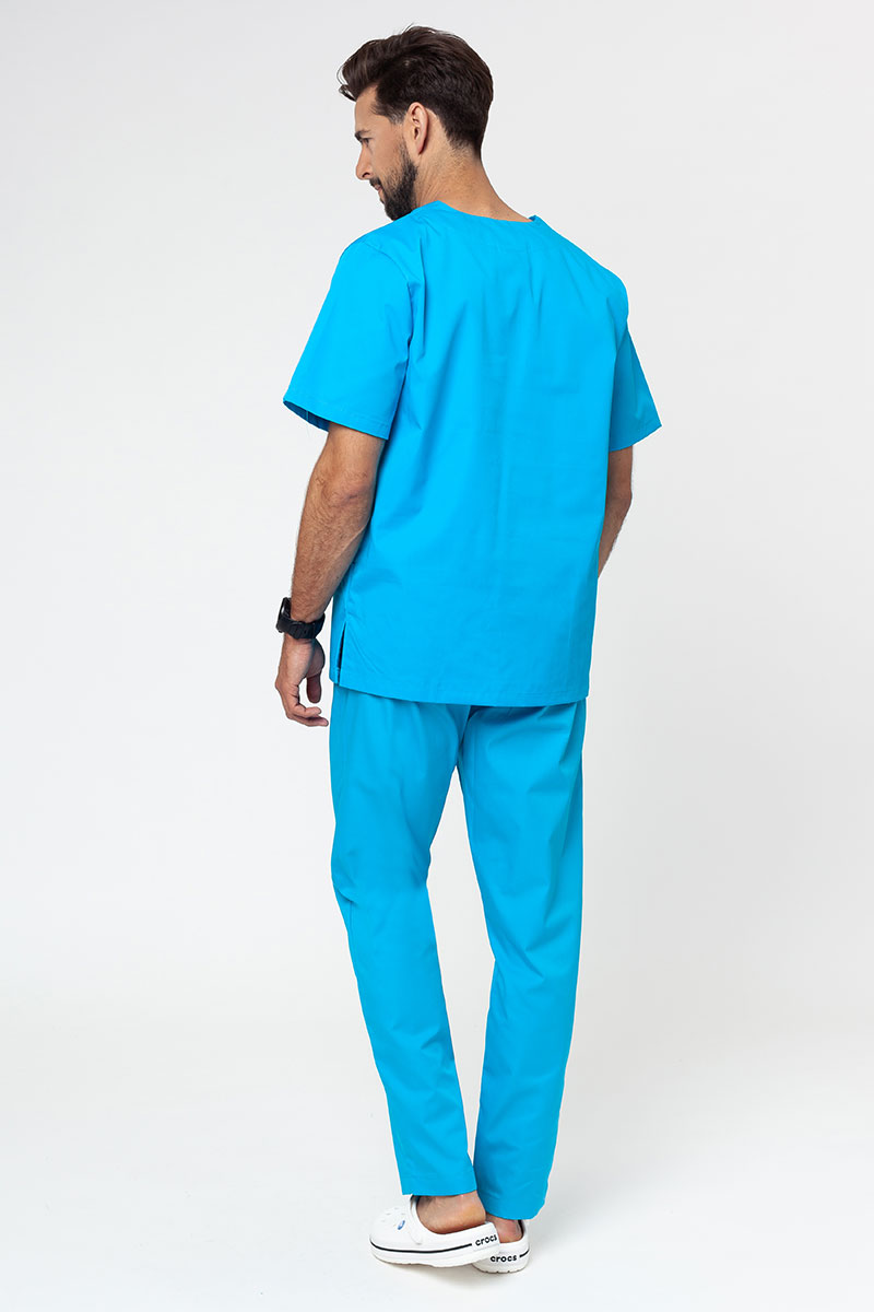 Bluza medyczna męska Sunrise Uniforms Basic Standard turkusowa-6