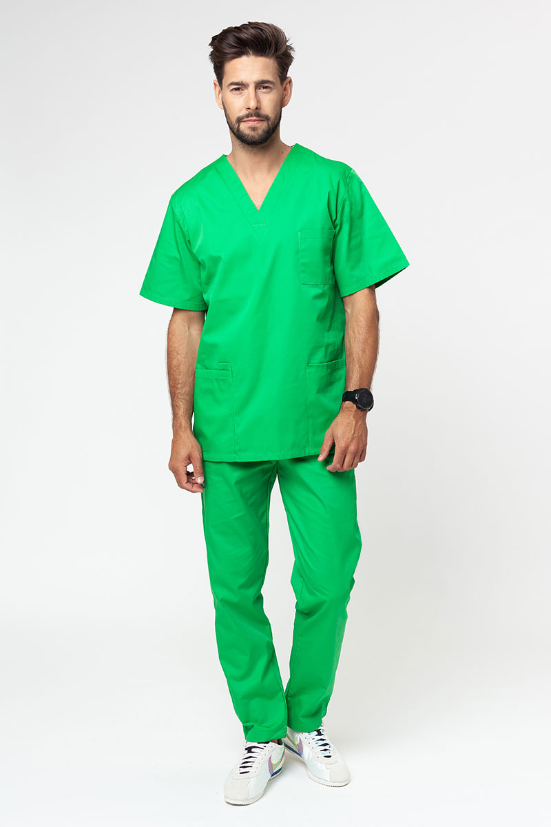 Bluza medyczna męska Sunrise Uniforms Basic Standard jabłkowa zieleń-5