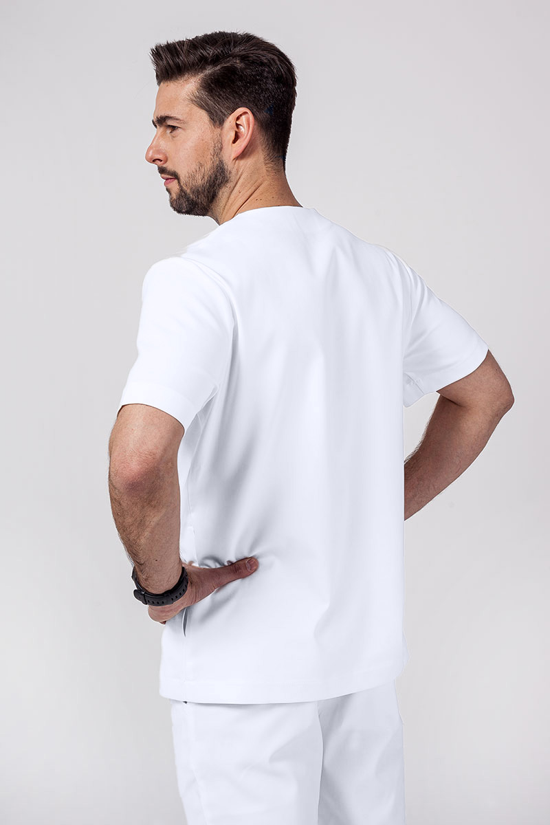 Bluza medyczna męska Sunrise Uniforms Premium Dose biała-1