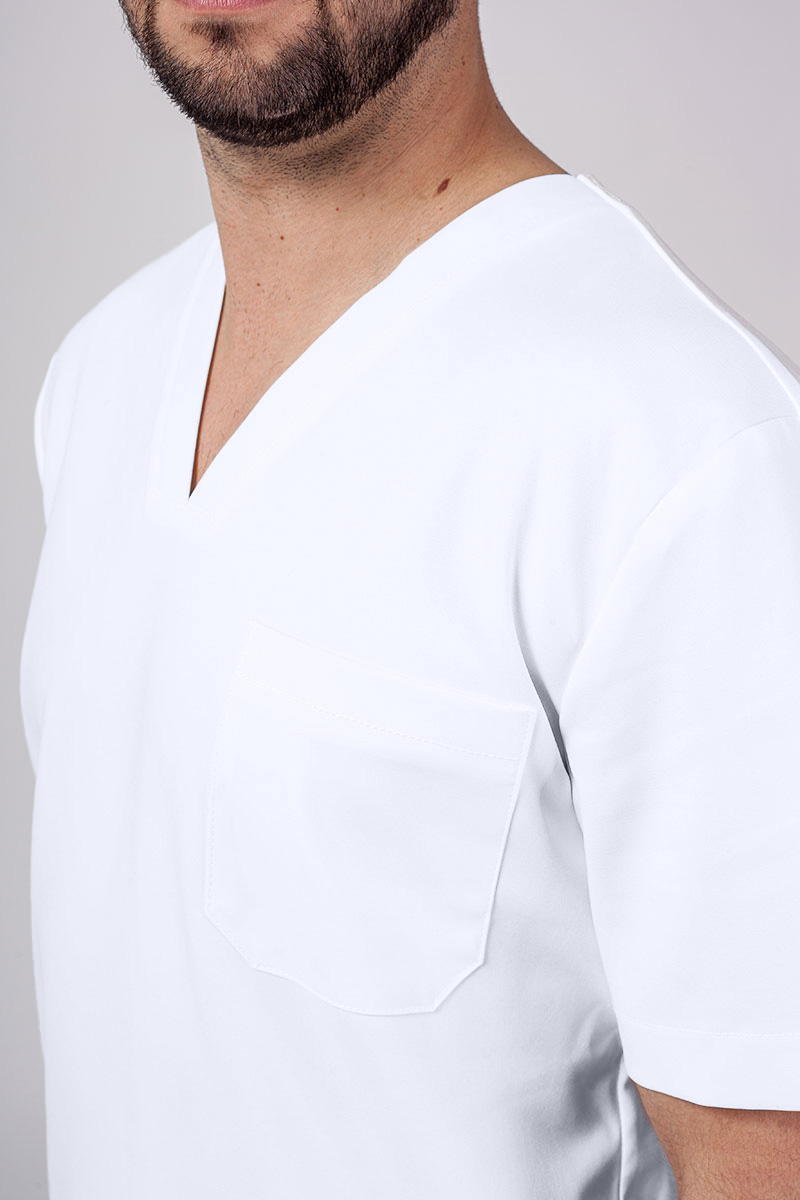 Komplet medyczny męski Sunrise Uniforms Premium Men (bluza Dose, spodnie Select jogger) biały-5