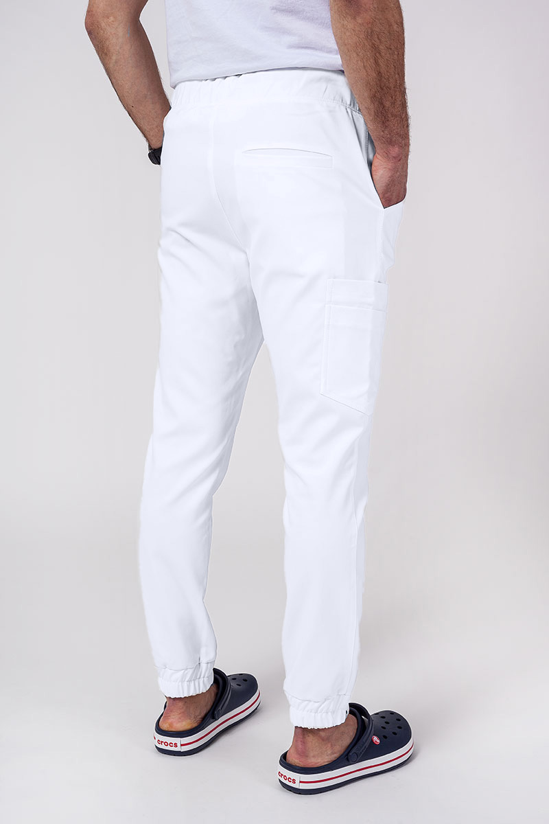 Komplet medyczny męski Sunrise Uniforms Premium Men (bluza Dose, spodnie Select jogger) biały-9
