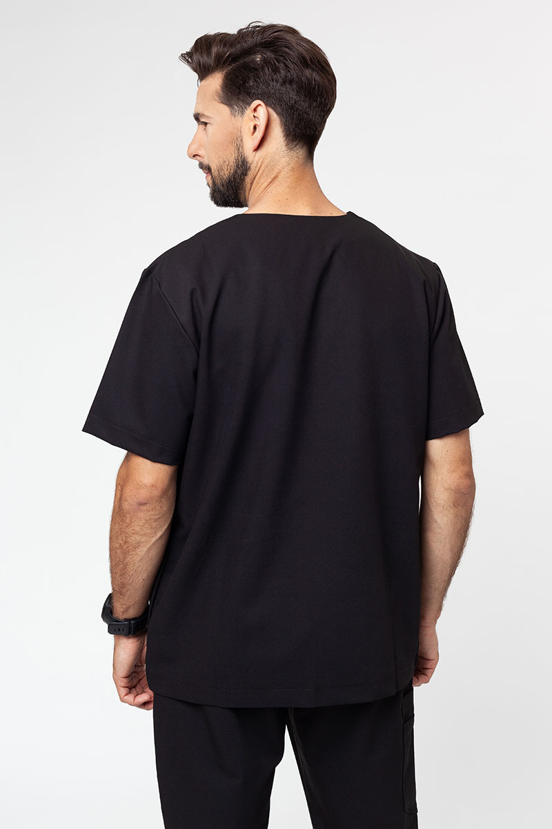 Bluza medyczna męska Sunrise Uniforms Premium Dose czarna-1