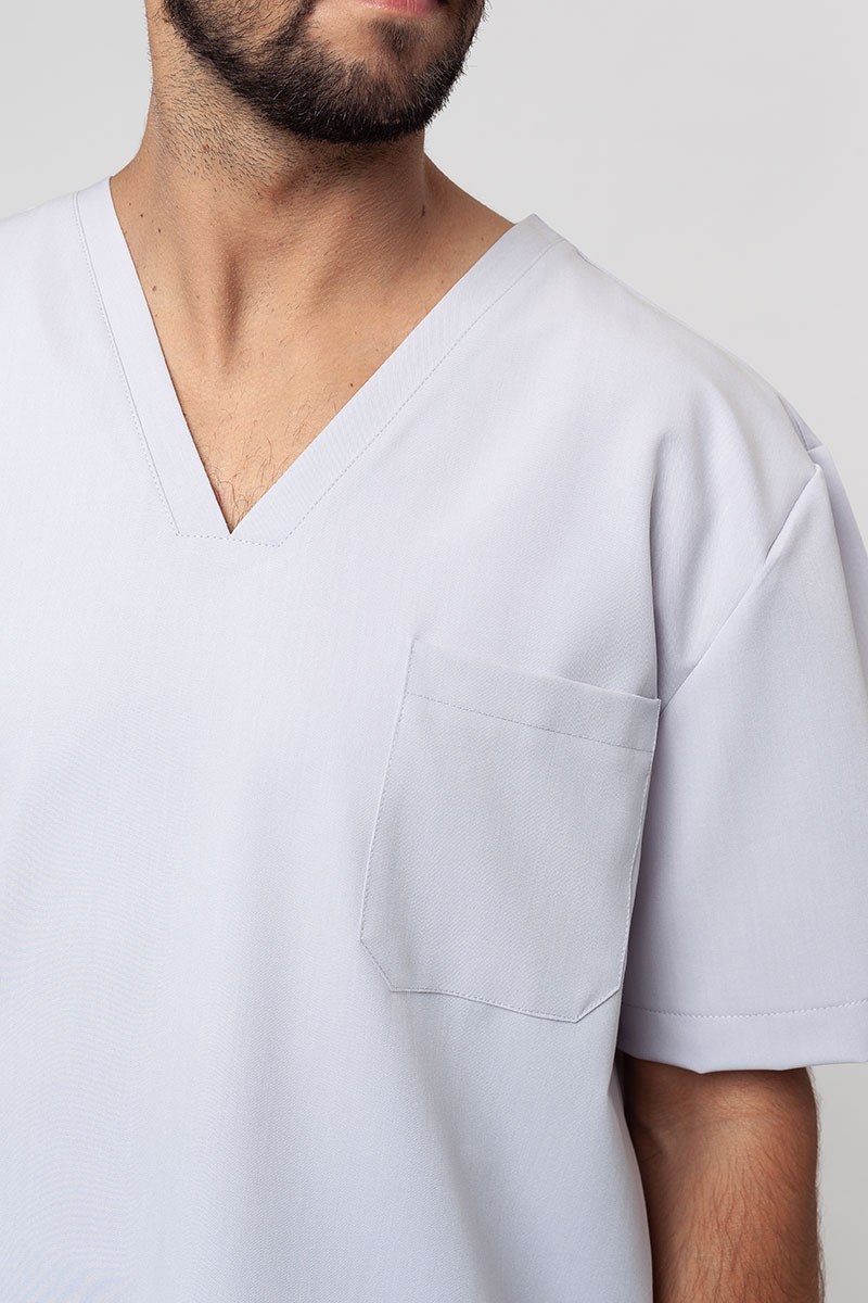 Bluza medyczna męska Sunrise Uniforms Premium Dose popielata-2