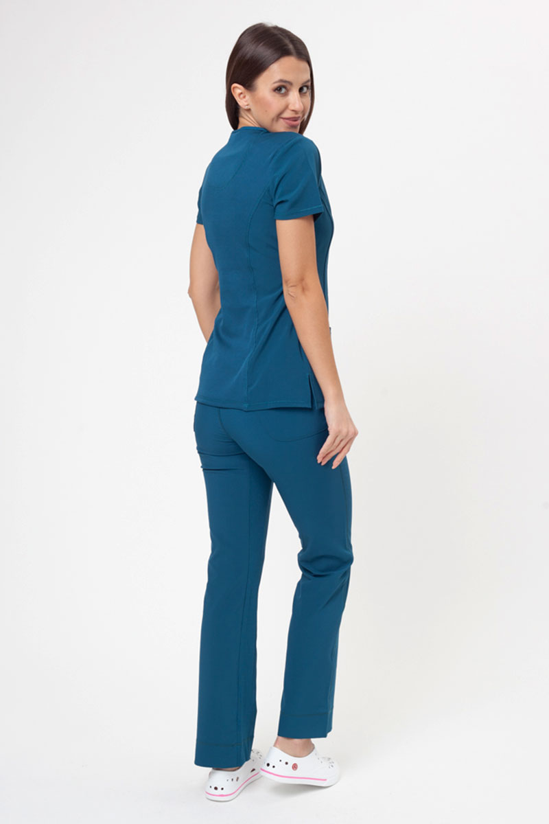 Spodnie medyczne damskie Cherokee Infinity Slim Pull-on karaibski błękit-5