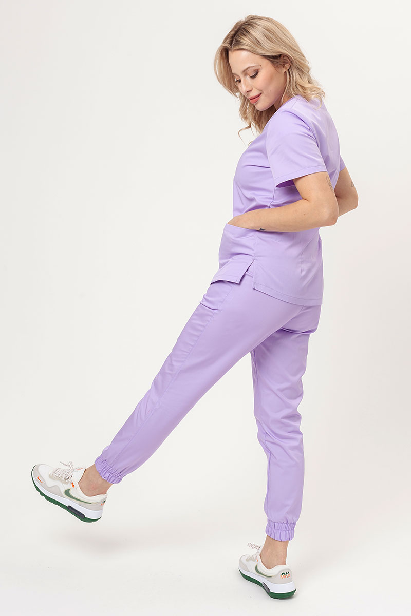 Spodnie medyczne damskie Sunrise Easy FRESH jogger lawendowe-6