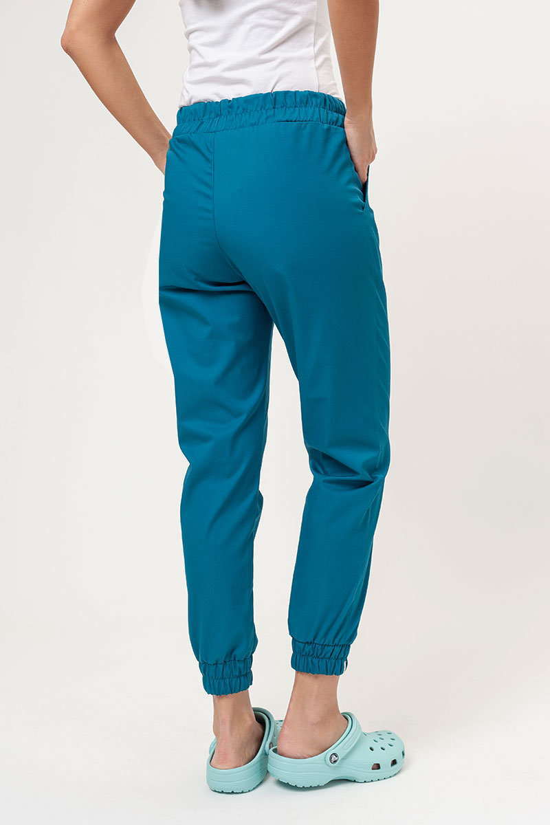 Spodnie medyczne damskie Sunrise Easy FRESH jogger karaibski błękit-1