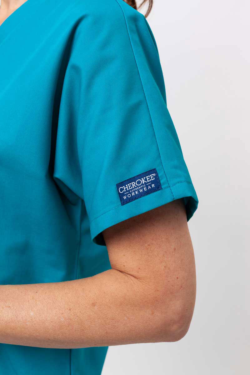 Bluza medyczna damska Cherokee Originals V-neck Top morski błękit-5