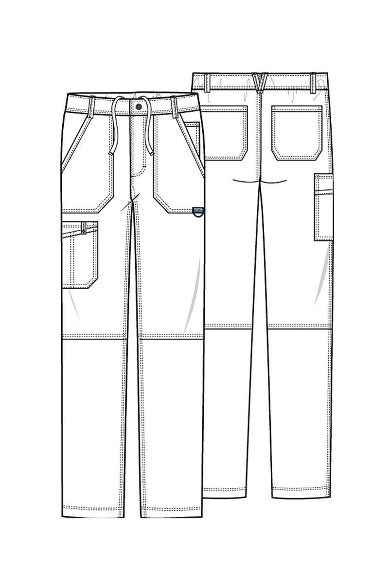 Spodnie medyczne męskie Cherokee Revolution Fly Cargo beżowe-8