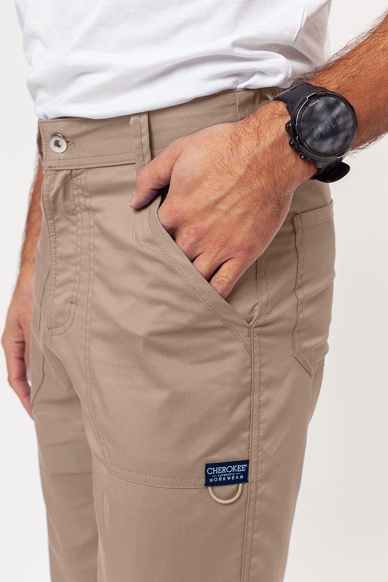 Komplet medyczny męski Cherokee Revolution (bluza V-neck, spodnie Fly Cargo) beżowy-9