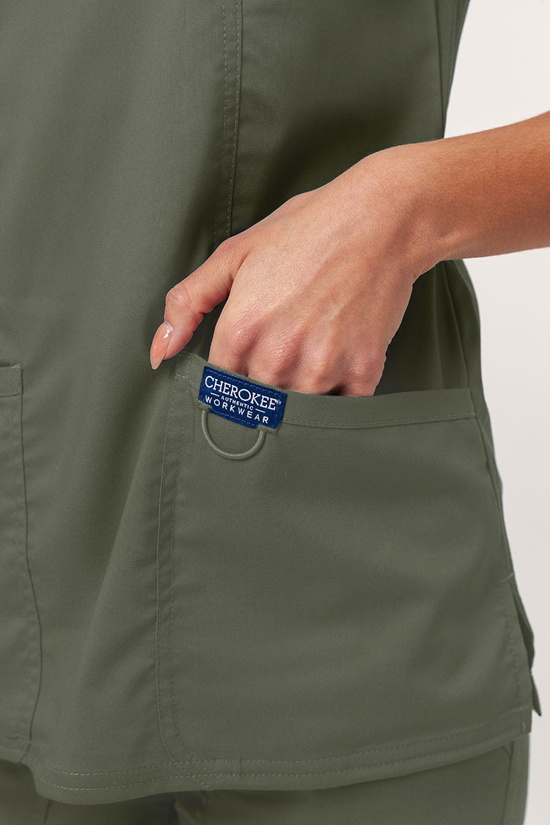 Komplet medyczny damski Cherokee Revolution Straight oliwkowy-5